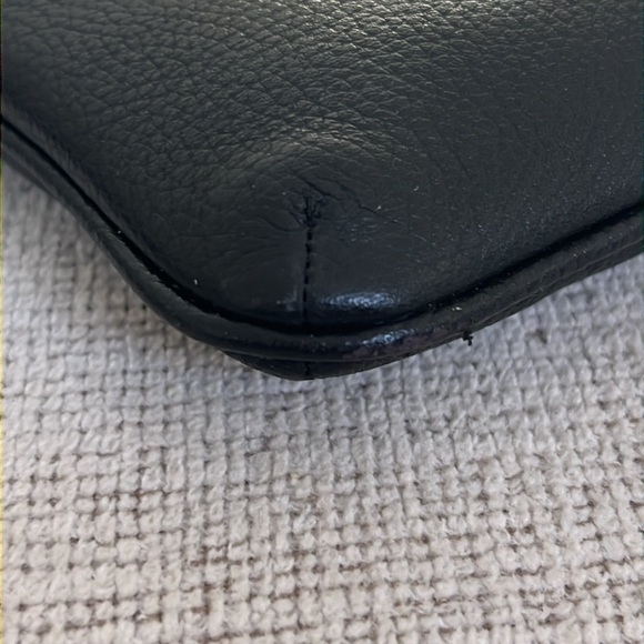 Coach Women's Polished Pebble Polly Crossbody Bag in Black - Picture 9 of 14